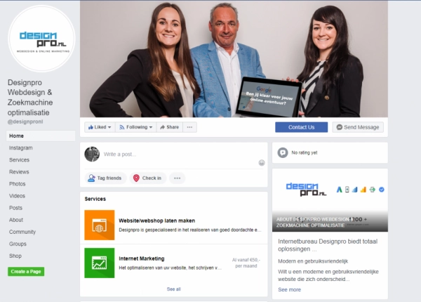Facebook account Profecta Solutions Facebook account Profecta Solutions