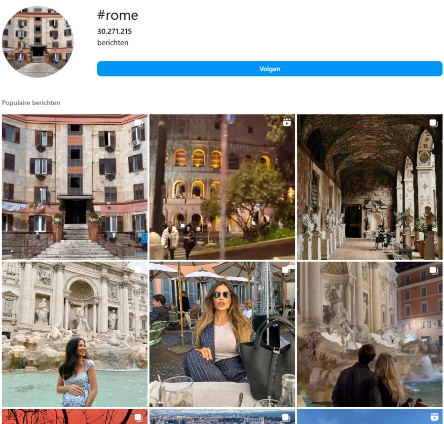 Instagram zoekresultaten Rome Instagram zoekresultaten Rome