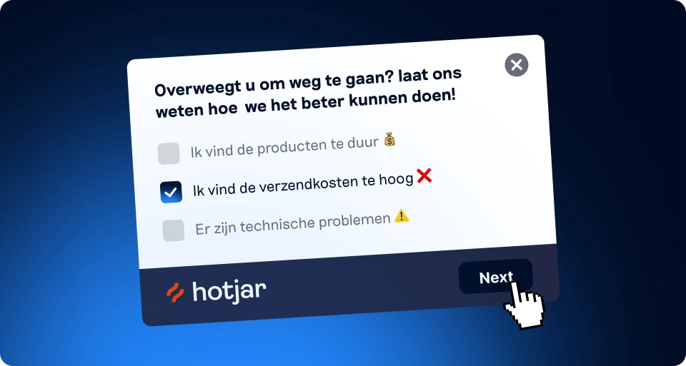 Ontdek wat jouw gebruikers echt willen met Hotjar Ontdek wat jouw gebruikers echt willen met Hotjar