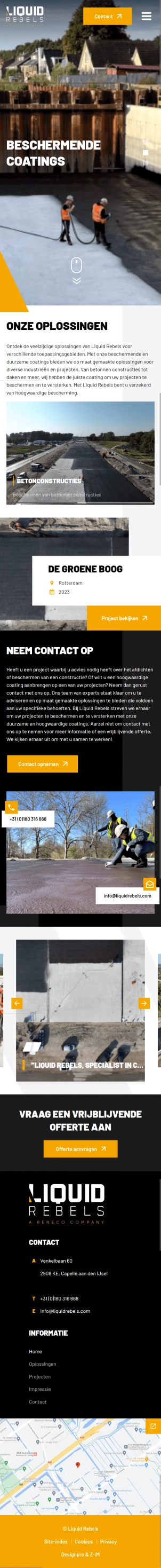Liquid Rebels mobiele website Liquid Rebels mobiele website