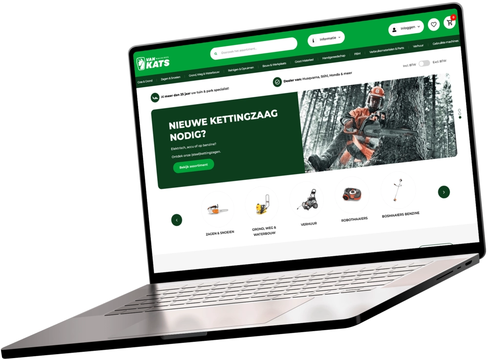 van Kats Machines website laptop van Kats Machines website laptop